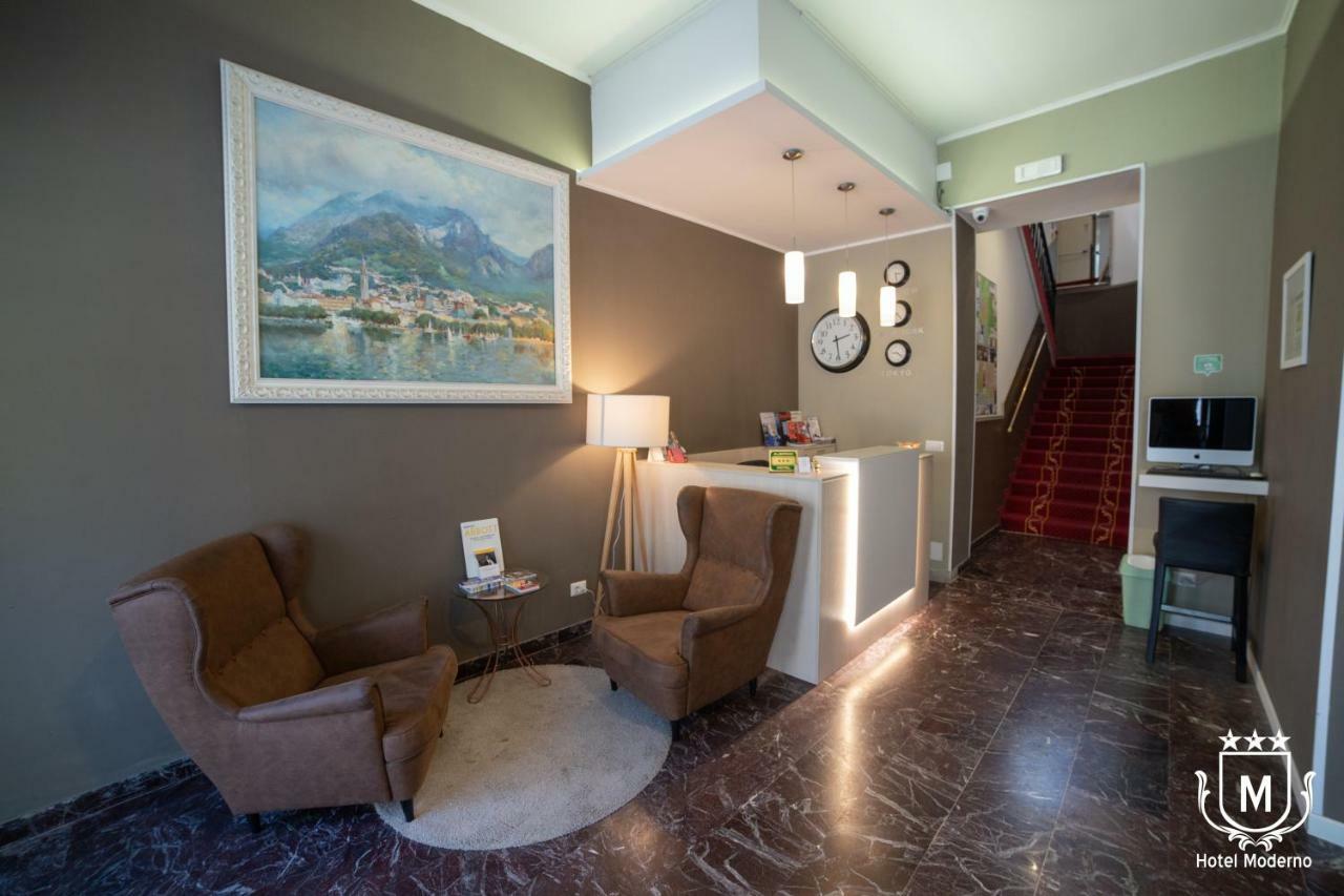 Hotel Moderno Lecco Bagian luar foto